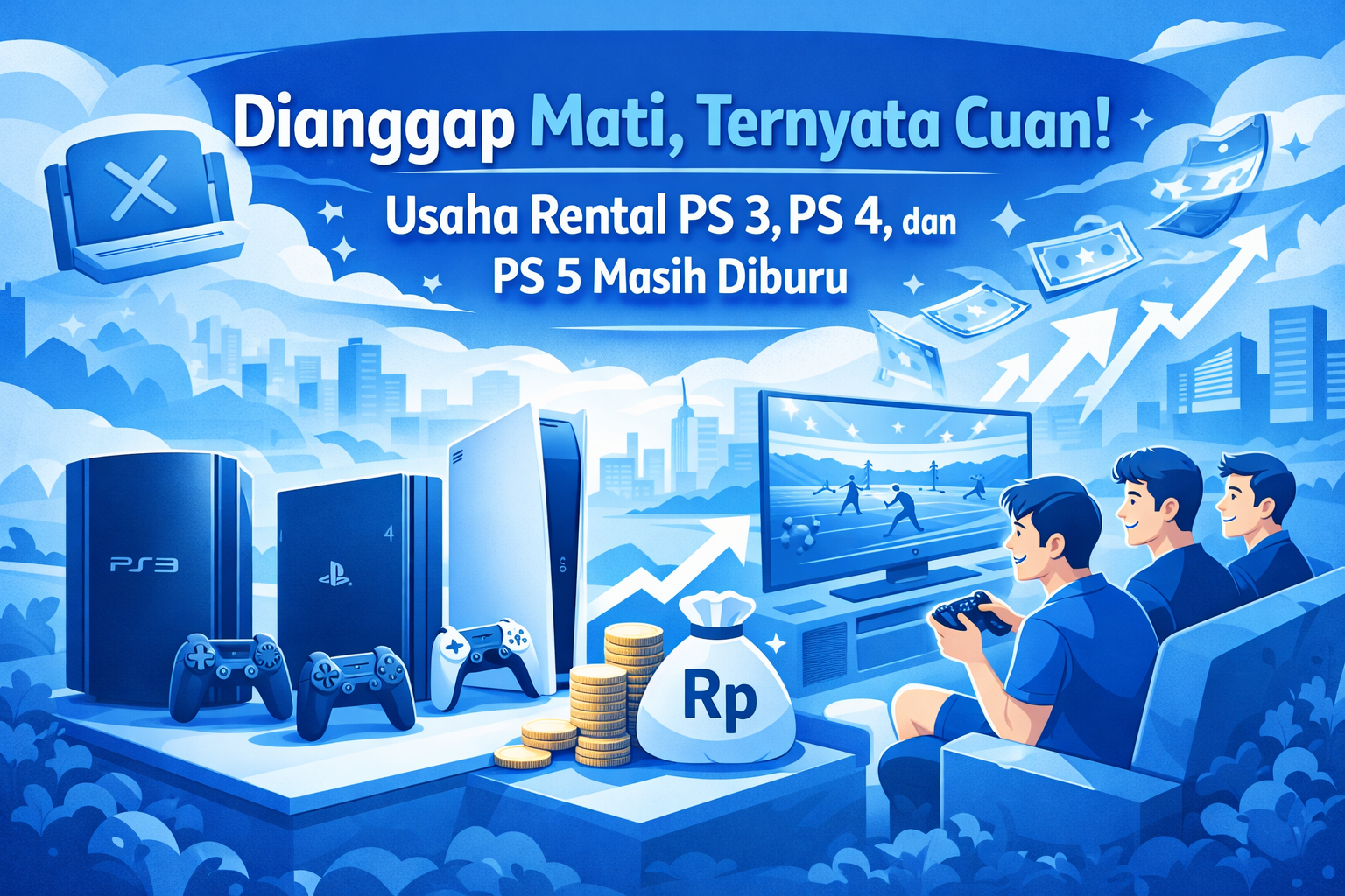 Dianggap Mati, Ternyata Cuan! Usaha Rental PS 3, PS 4, dan PS 5 Masih Diburu