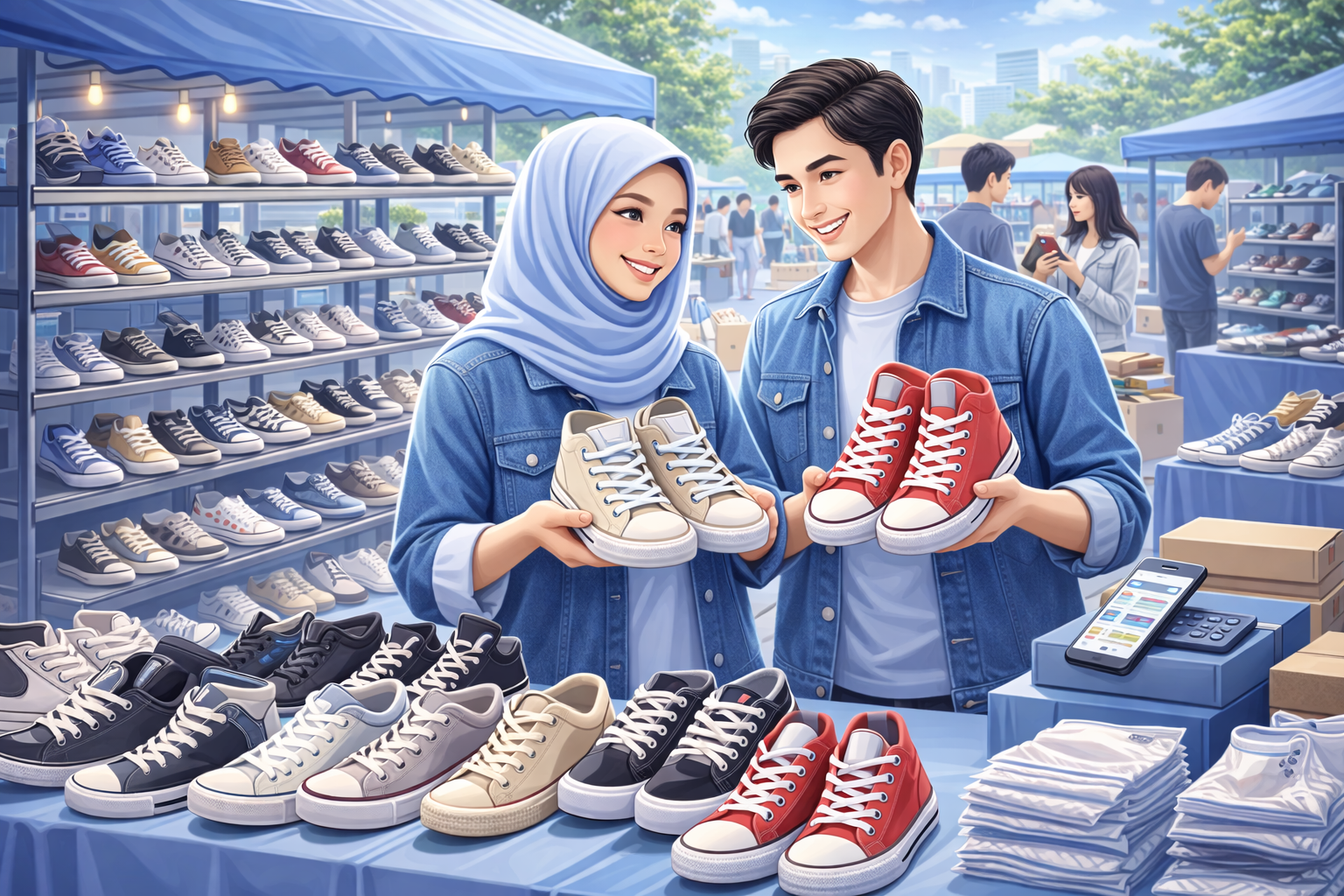 Bisnis Sepatu Thrift Peluang Usaha yang Sedang Tren di Kalangan Anak Muda