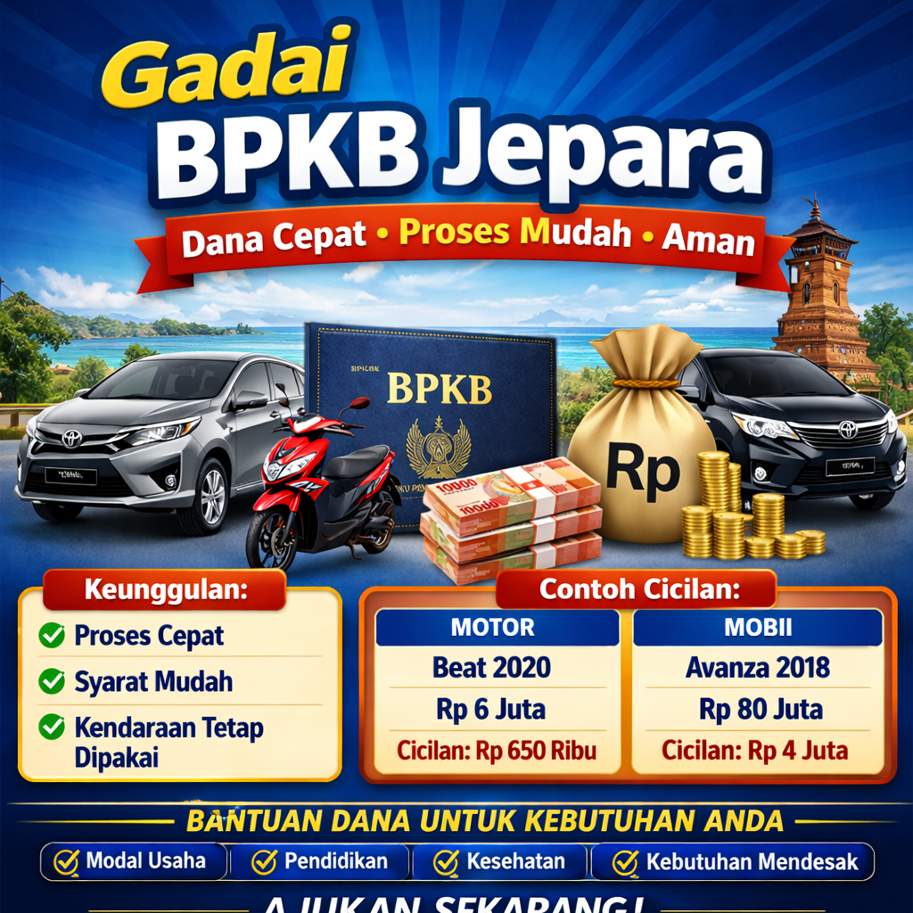 Gadai BPKB Jepara Jawa Tengah