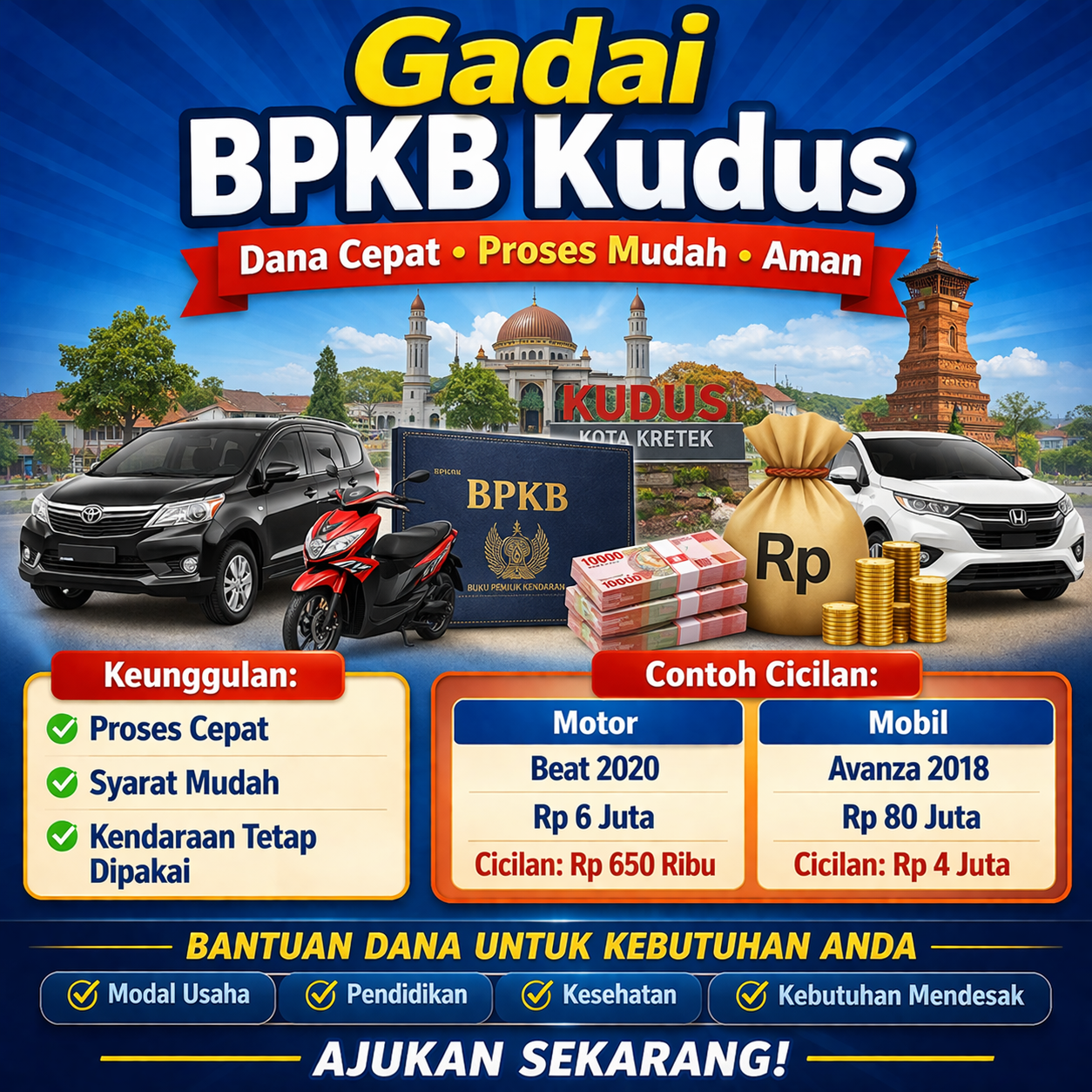 Gadai BPKB Kudus Jawa Tengah